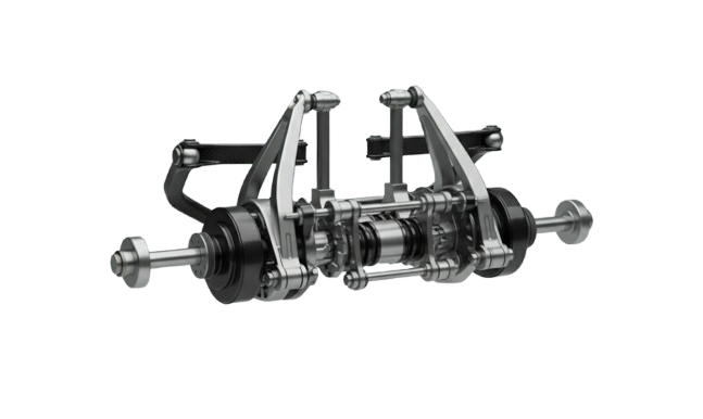Advanced Rear Suspension System for Racing Simulators